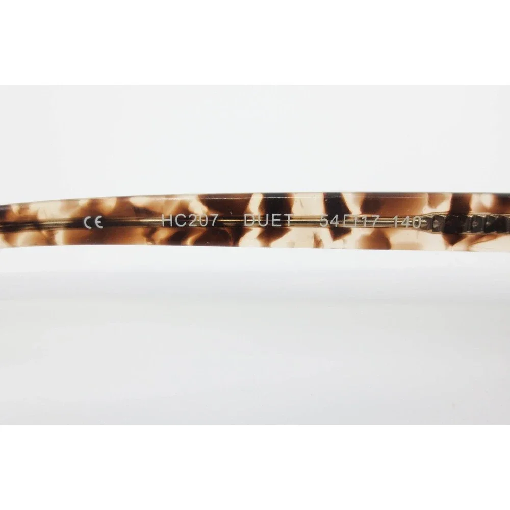 Hard Candy Duet HC207 Eyeglass Frames Brown Tortoise Pink 54-17-140 Cat Eye